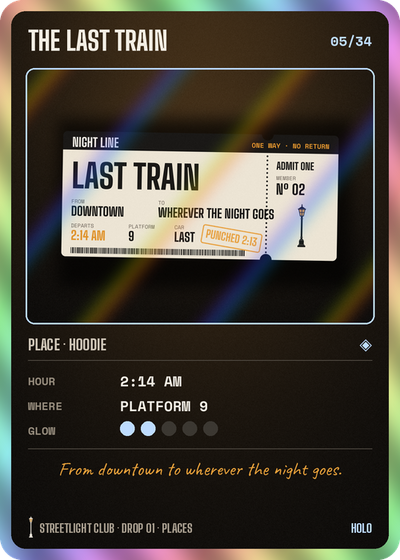 Card Nº 05: THE LAST TRAIN