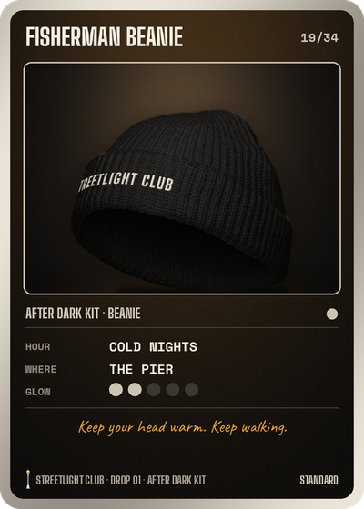 Card Nº 19: FISHERMAN BEANIE, BEANIE