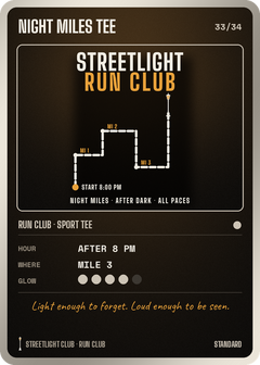 Collectible card Nº 33: NIGHT MILES TEE